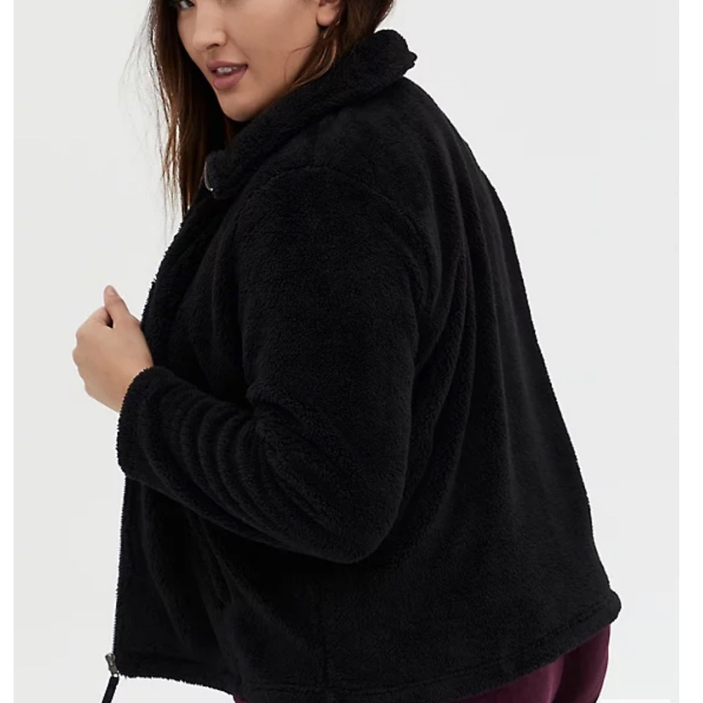 TORRID SIZE 2- SHERPA ZIP UP JACKET